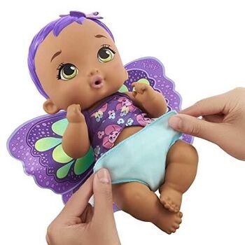 Mattel - réf : GYP11 - My Garden Baby - Bébé Papillon Violet boit et fait pipi -  Poupon 30 cm- dès 3 ans 4