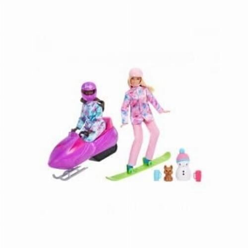 Mattel - réf : HGM75 - Barbie - Coffret de deux poupées - Barbie Sport d'hiver