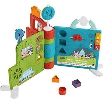 Mattel - réf : HCL00 - Fisher-Price - Grand Livre d’Activités Évolutif - Jouet d’éveil électronique et centre d’activités - version française - A partir de 6 mois à 3 ans 1