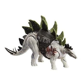Mattel - réf : HLP24 - Jurassic World - Stégosaure Méga Action - Figurine articulée de dinosaure - 18 cm de haut et 35 cm de long - Dès 4 ans 1