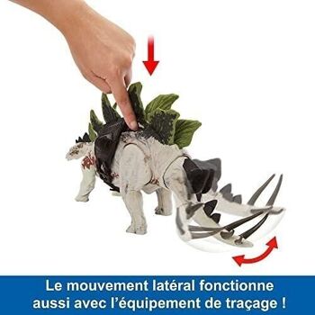 Mattel - réf : HLP24 - Jurassic World - Stégosaure Méga Action - Figurine articulée de dinosaure - 18 cm de haut et 35 cm de long - Dès 4 ans 4