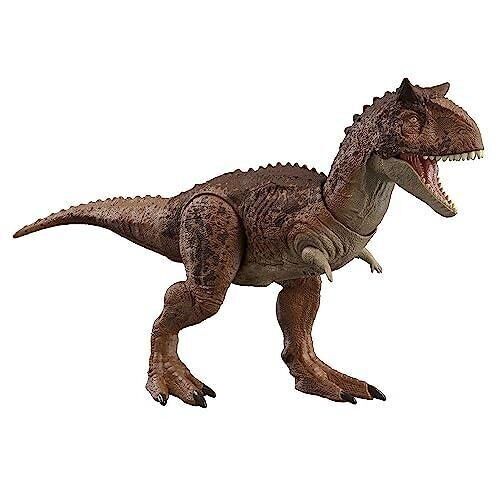 Mattel - réf : HND19 - Jurassic World -  Figurine Articulée Carnotauraus Morsures De Combat - Gamme  Attaque Ultime  - Dès 4 Ans