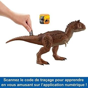 Mattel - réf : HND19 - Jurassic World -  Figurine Articulée Carnotauraus Morsures De Combat - Gamme  Attaque Ultime  - Dès 4 Ans 5