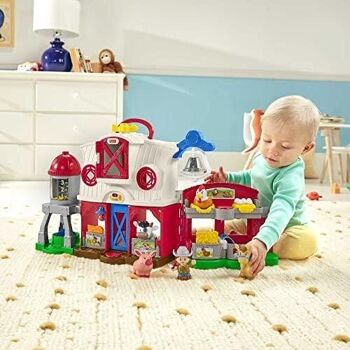 Mattel - réf : GXF15 - Fisher-Price - Coffret Little People - Les Animaux de la Ferme avec Lumières et musiques, en anglais et en français - Jouet d'Éveil Progressif - De 1 à 5 ans 7