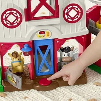 Mattel - réf : GXF15 - Fisher-Price - Coffret Little People - Les Animaux de la Ferme avec Lumières et musiques, en anglais et en français - Jouet d'Éveil Progressif - De 1 à 5 ans 9