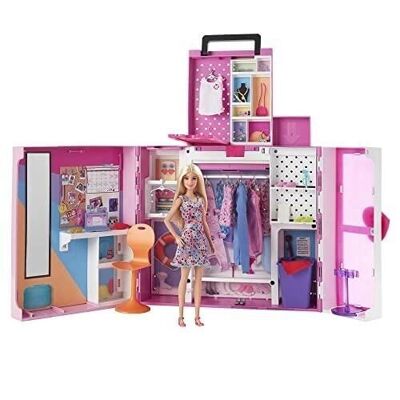 Mattel - ref: HGX57 - Barbie - Barbie Deluxe Dressing Box - Modelo muñeca - A partir de 3 años