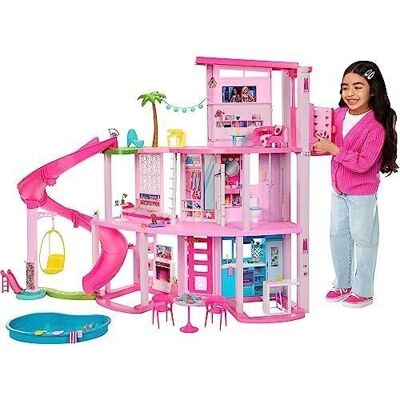 Mattel – Ref: HMX10 – Barbie – Barbie Dream House Box – Schaufensterpuppe – 3 Jahre und älter – Modell 2023