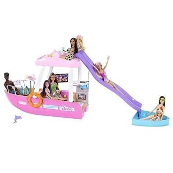 Mattel - réf : HJV37 - Barbie - Coffre Bateau de Rêve - Véhicule Poupée Mannequin - 3 ans et + 2