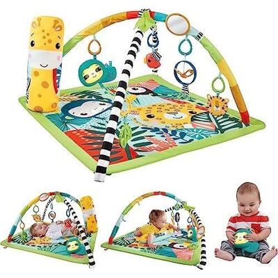 Mattel - ref: HJW08 - Fisher-Price - My Jungle Mat 2.0 - 3-in-1 play mat - Activity mat - From birth