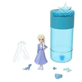 Mattel - réf : HPR35 - Disney Frozen - La Reine des Neiges - Coffret Color Reveal - 1 poupée de 9 cm et 3 sachets surprise par tube - 2 figurines dans 2 tenues diférentes à collectionner 3
