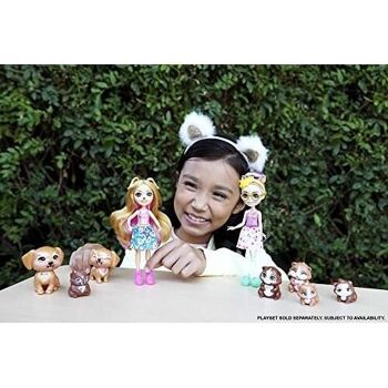 Mattel - réf : HHB84 - Enchantimals - Coffret Famille avec la Poupée Glee Cochon D’inde (15 Cm) et 4 Figurines d’animaux. 2