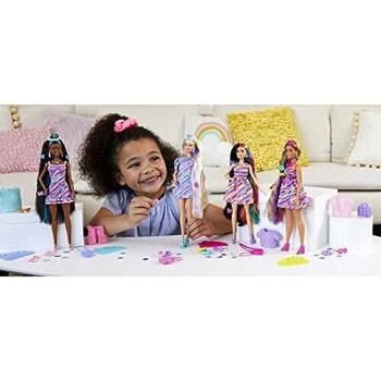 Mattel - réf : HCM90 - Barbie Ultra Chevelure -  Poupée 21,6 cm - thème Coeurs - 15 accessoires 2