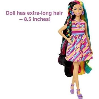 Mattel - réf : HCM90 - Barbie Ultra Chevelure -  Poupée 21,6 cm - thème Coeurs - 15 accessoires 9