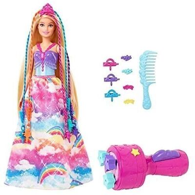 Mattel - ref: GTG00 - Barbie - Barbie Dreamtopia Box - Muñeca Princesa Trenzas Mágicas
