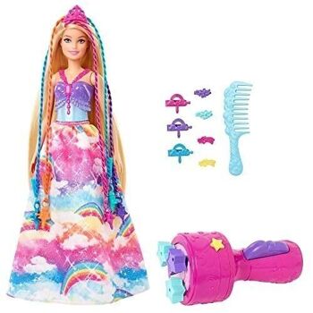 Mattel - réf : GTG00 - Barbie - Coffret Barbie Dreamtopia - Poupée Princesse Tresses Magiques  1