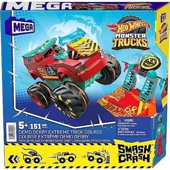 Mattel - réf : HNG53 - Hot Wheels Jouet de construction Mega - Course Extrême Demo Derby   5