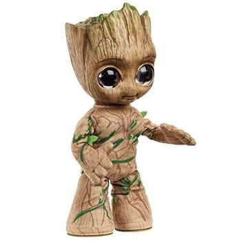 Mattel - réf : HJM23 - Marvel - Peluche Groot (29 cm) dansante et parlante  inspiré de la série "Je s’appelle Groot" 3