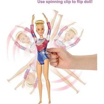 Mattel - réf : GJM72 - Barbie - Coffret Barbie Gymnastique - Avec poutre et accessoires 5