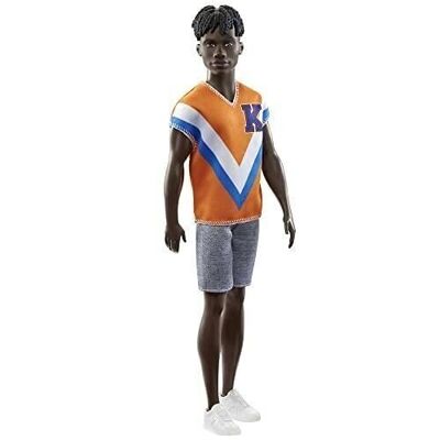 Mattel - ref: HJT08 - Barbie - Barbie Ken Fashionistas 203, Braided brown hair, Sports outfit - Fashion doll