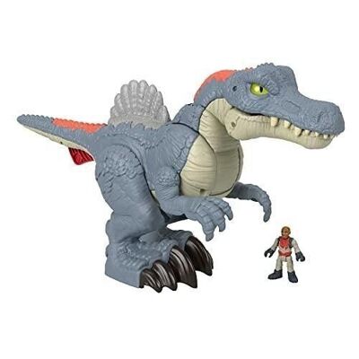 Mattel - ref: HML41 - Fisher Price - Imaginext - Jurassic World - Caja Spinosaurus Mega Movimiento - Figuras para niños - 3 años y +