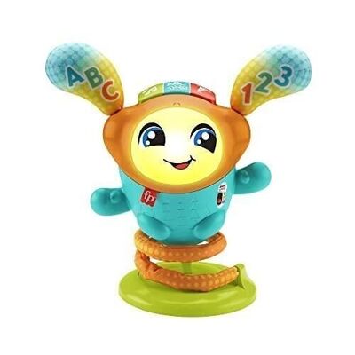 Mattel - ref: HJP88 - Fisher-Price - DJ the bouncing dancing robot - Early learning toy - 9 months and + (French version)