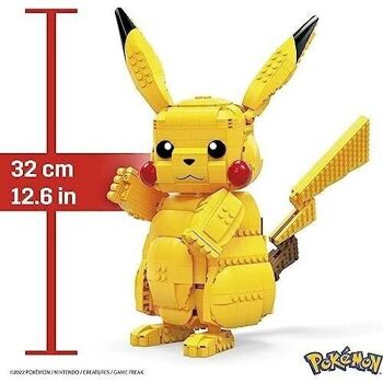 Mattel - réf : FVK81 - MEGA - Pokémon - Pikachu Géant 30 cm, jeu de construction, 825 pièces - A partir de 8 ans 10