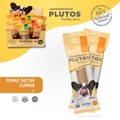 PLUTOS Cheese & Peanut Butter Chew - 100% natural, dog treats, dental chews, puppy chews, dog chew, yak, himalayan, protein chew, pet food, pet supplies, pet stores
