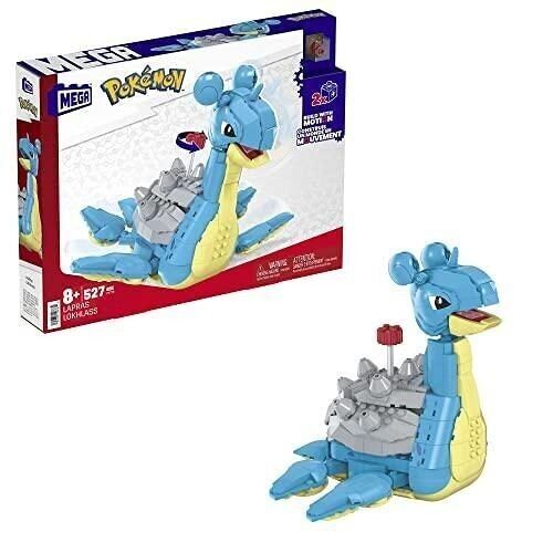 Mattel - réf : HKT26 - Mega - kit de construction Pokémon Lapras - figurine articulée , 527 Pièces, 18 cm de haut