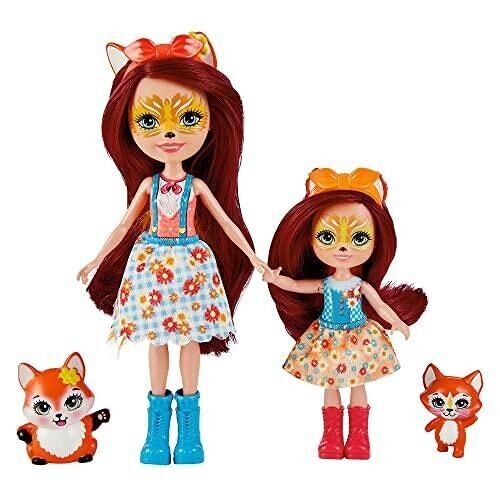 Buy wholesale Mattel - ref: HCF81 - Enchantimals - Felicity and Feana Fox  box set, 2 mini animal figurines and accessories