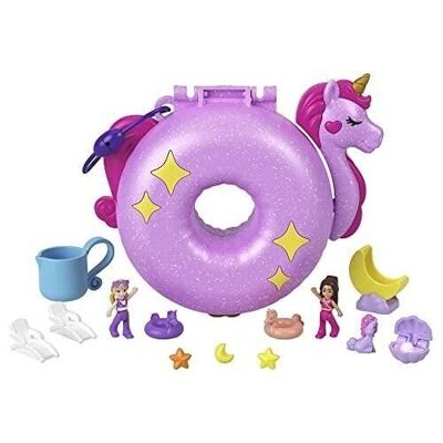 Mattel - réf : HKV34 - Polly Pocket - Coffret Bouée Licorne 