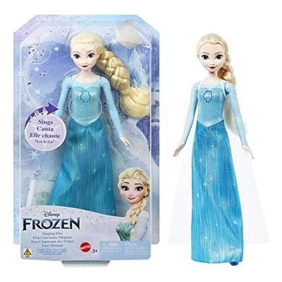 Mattel - ref: HMG31 - Disney Frozen - La reina de las nieves - Muñeca Elsa cantante "Liberada, entregada" - Figurilla.