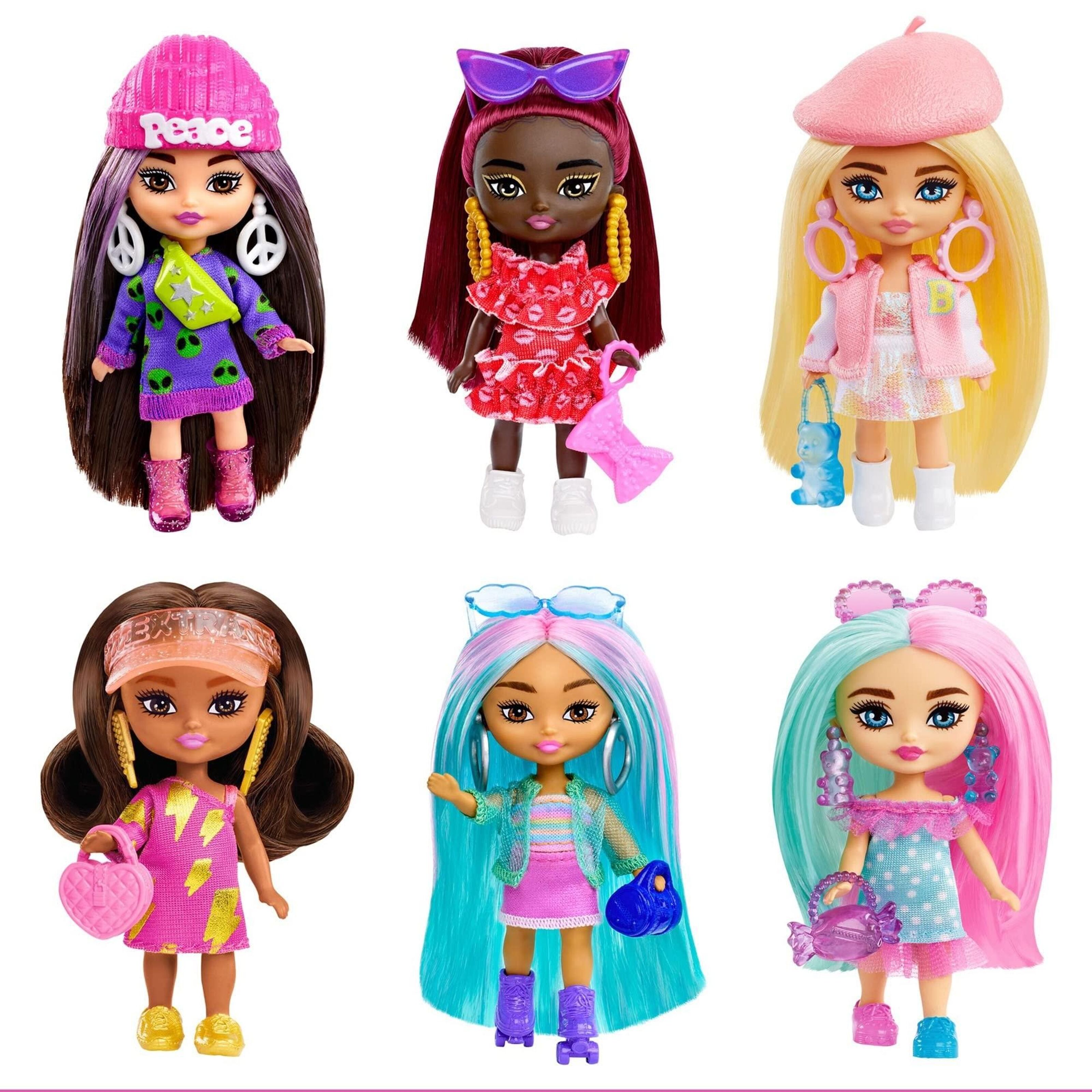 Coffret 5 poupées Barbie Extra, Barbie