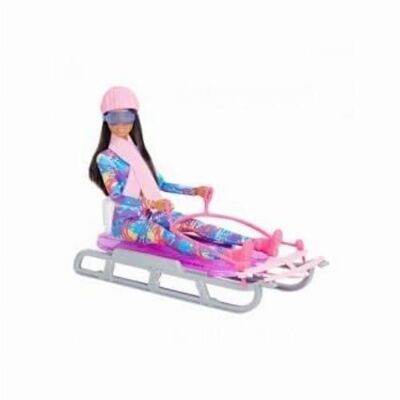 Mattel – Ref: HGM74 – Barbie – Barbie-Puppe und ihr Schlitten