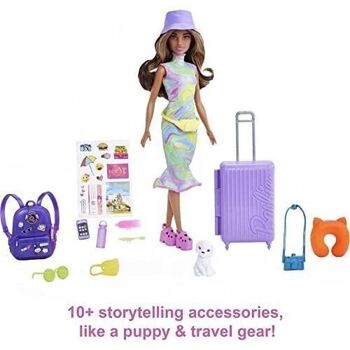 Mattel - réf : HKB05 - Barbie - Coffret Teresa voyage - avec poupée et chiot 2