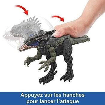Mattel - réf : HLP15 - Jurassic World - Figurine articulée Dryptosaurus - Rugissement Féroce avec Son et Attaque, Taille Moyenne 3