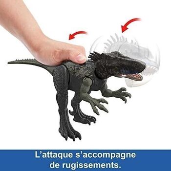 Mattel - réf : HLP15 - Jurassic World - Figurine articulée Dryptosaurus - Rugissement Féroce avec Son et Attaque, Taille Moyenne 4