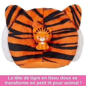 Mattel - réf : HKP99 - Barbie - Poupée Cutie Reveal Série Jungle avec costume de tigre en peluche. 5