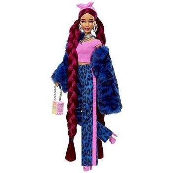 Mattel - réf : HHN09 - Barbie - Barbie Extra Bleu Léopard et chiot - Poupée Mannequin Extra n° 17 - 8