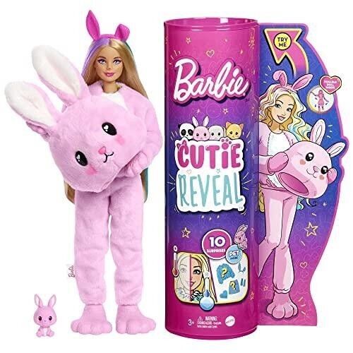 Mattel - réf : HHG19 - Barbie - Poupée Cutie Reveal - Poupée avec costume de lapin 