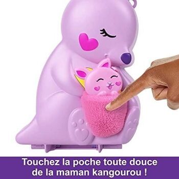 Mattel - réf : HKV50 - Polly Pocket - Sac surprises Kangourou - Coffret Mini-Figurines -Dès 4 ans 3
