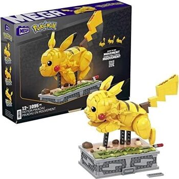 Mattel - réf : HGC23 - MEGA Pokémon - Pikachu en mouvement - Jouet de construction - 1095 pièces - 12 ans et plus 1