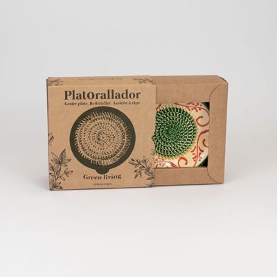Plato de cerámica rallador de verduras / Con caja, ALHAMBRA