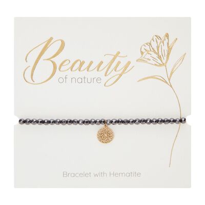 Bracelet-"Beauty of nature"-hematite