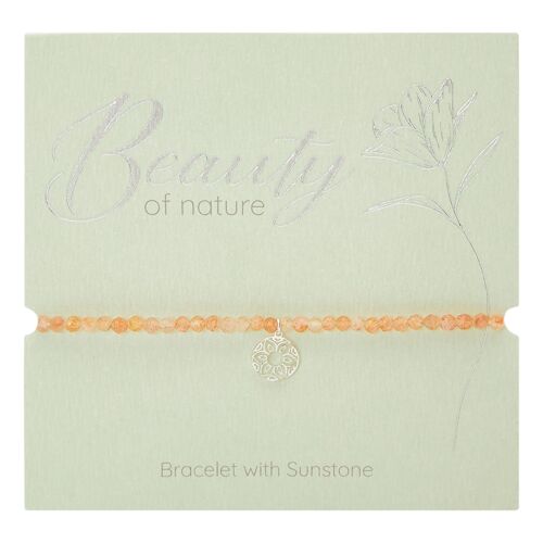 Bracelet-"Beauty of nature"-sun stone
