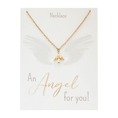 Necklace-"An Angel for you"-gold pl.