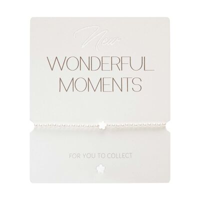 Bracelet-"New Wonderful Moments"-flower-silver pl.