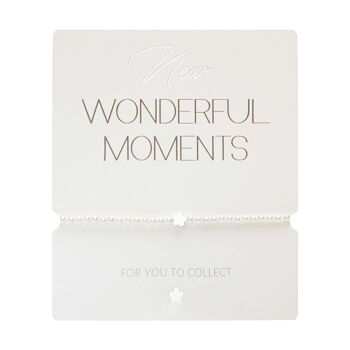 Bracelet-"New Wonderful Moments"-fleur-argent pl. 1