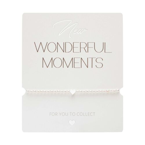 Bracelet-"New Wonderful Moments"-heart-silver pl.