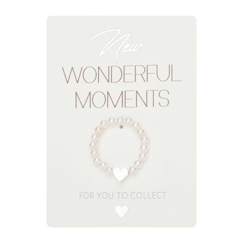 Ring-"New Wonderful Moments"-heart-silver pl.