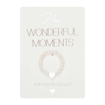 Ring-"New Wonderful Moments"-heart-silver pl.